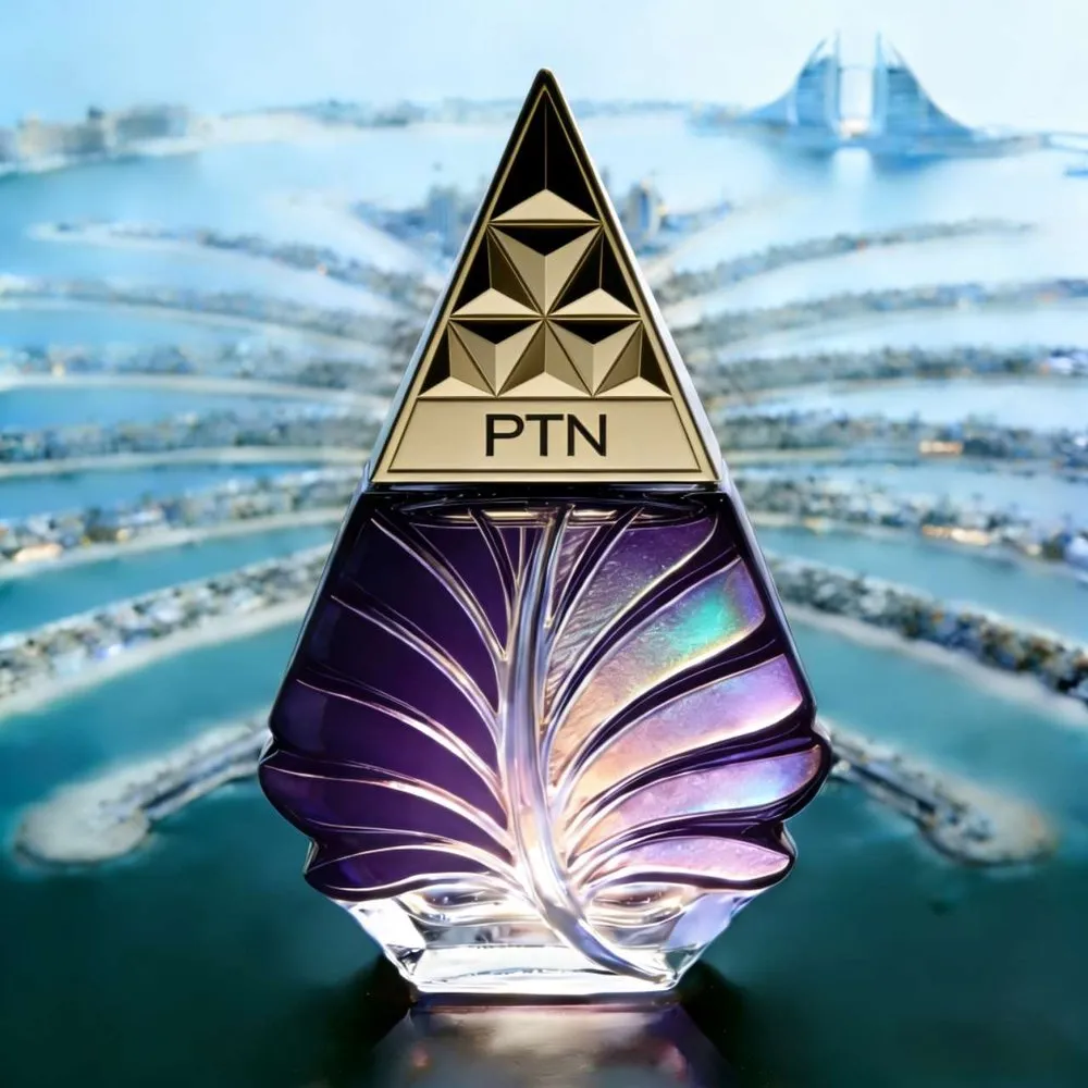 Light of Dubai Leaf Purple - leaf shaped luxury perfume bottle Dubai inspired